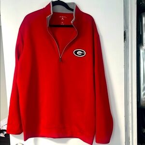 Antigua Red UGA (University of Georgia) Men’s Pullover